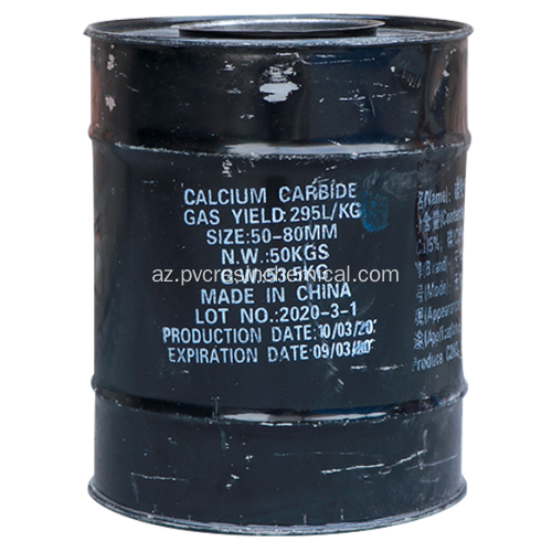 Asetilen Bütün Ölçüsü CAS 75-20-7 Kalsium karbid 25-50mm